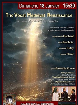 Affiche de Trio Vocal - Chant Médiéval et Renaissance