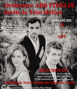Affiche de Concert Symphonique : l'Orchestre Ars Fidelis invite le Trio Hélios