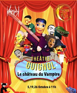 Affiche de Théâtre Guignol : Le château du vampire