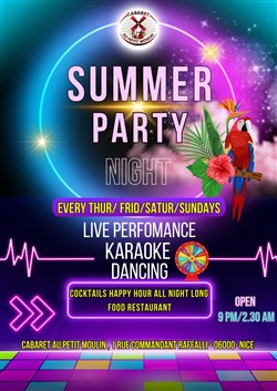 Affiche de Summer party night