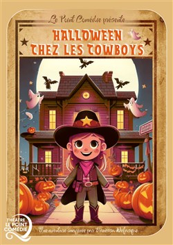 Affiche de Halloween chez les Cow-boys