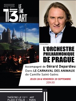 Affiche de Gérard Depardieu et l'Orchestre philharmonique de Prague