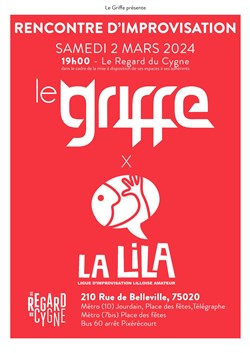 Affiche de Rencontre d'Improvisation : Le Griffe x La Lila