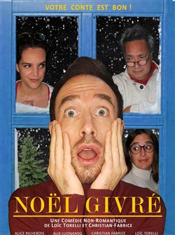 Affiche de Noël givré