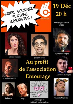 Affiche de Soirée caritative et humoristique au profit de l'Association Entourage
