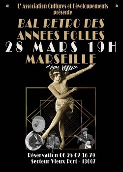 Affiche de Bal rétro années folles 1930 Gatsby