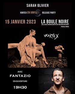 Affiche de Sarah Olivier : Vortex | release party