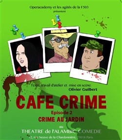 Affiche de Café Crime n°2 - Crime au jardin