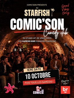 Affiche de Comic'son chez The Starfish