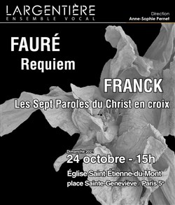 Affiche de Fauré : Requiem / Franck : Sept Paroles