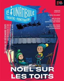 Affiche de Nöel sur les toits