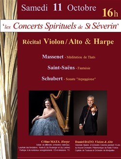 Affiche de Récital Violon - Alto & Harpe