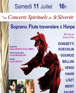 Affiche de Soprano, flute traversière & harpe