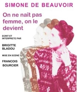 Affiche de Simone de Beauvoir : On ne naît pas femme, on le devient
