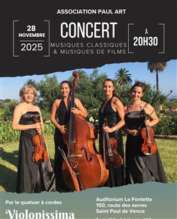 Affiche de Concert de musiques classiques et musiques de films