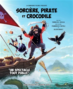 Affiche de Sorcière, pirate et crocodile