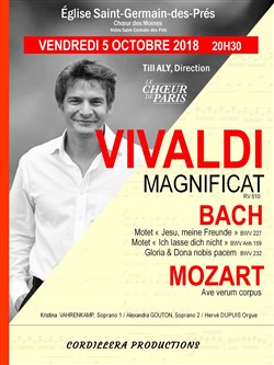Affiche de Vivaldi Magnificat, Bach Motet et Mozart