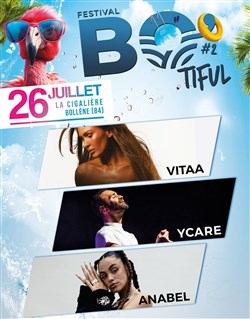 Affiche de BO'Tiful Festival : Vitaa, Ycare, Anabel