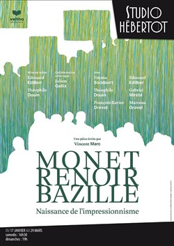 Affiche de Monet, Renoir et Bazille
