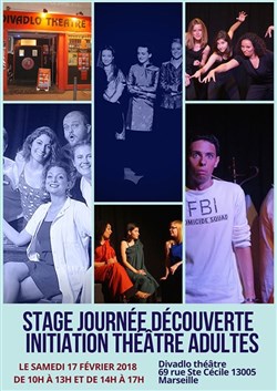 Affiche de Initiation Théâtre Adultes | Journée Découverte