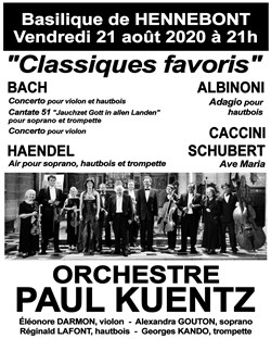 Affiche de Classiques favoris Bach / Haendel | Hennebont