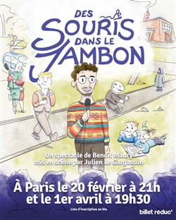 Affiche de Benoît Maury dans Des souris dans le jambon