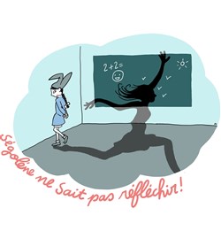Affiche de Ségolène ne sait pas réfléchir