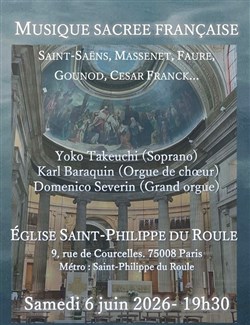 Affiche de Récital Soprano & 2 Orgues