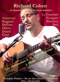 Affiche de Richard Cohen, la chanson française en toute intimité