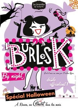 Affiche de Burlesk by Night | spécial Halloween