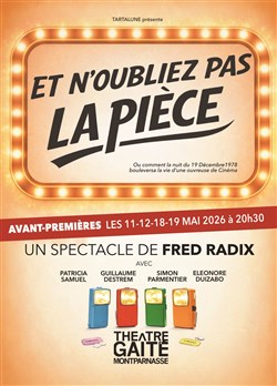 Affiche de Et n'oubliez pas la pièce