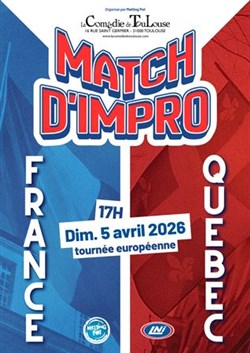 Affiche de Match d'impro : France vs Québec