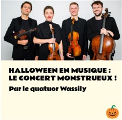 Affiche de Halloween en musique : concert monstrueux !