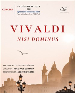 Affiche de Concert Nisi Dominus : A.Vivaldi