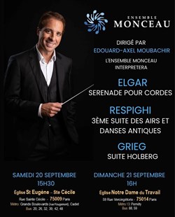 Affiche de Symphonies pour Orchestre à Cordes : Elgard, Respighi, Grieg