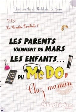 Affiche de Les parents viennent de mars, les enfants du mc do (chez maman)