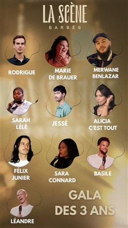 Affiche de La Scène Barbès : 3 ans !