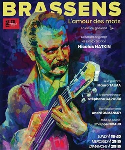 Affiche de Brassens l'amour des mots