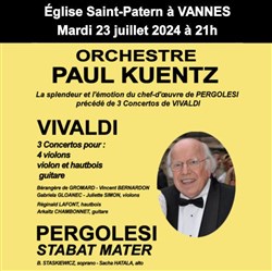 Affiche de Orchestre Paul Kuentz : Vivaldi / Pergolesi | Vannes