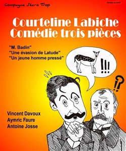 Affiche de Courteline-Labiche | Comédie trois pièces