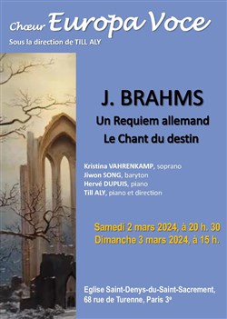 Affiche de Brahms: Un Requiem Allemand et le Chant du Destin
