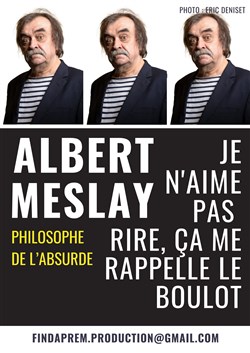 Affiche de Albert Meslay dans Je n'aime pas rire, cela me rappelle le boulot