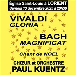 Affiche de Concert de Noël avec Bach et Vivaldi