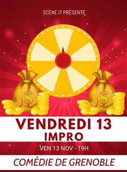 Affiche de Vendredi 13 impro : Tentez votre chance !