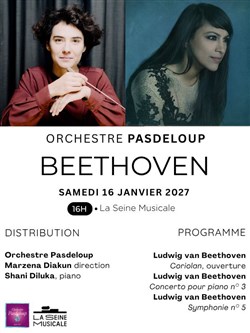 Affiche de Orchestre Pasdeloup : Hommage à Beethoven