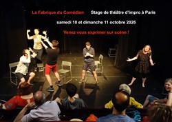 Affiche de Stage improvisation théâtre week-end