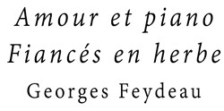 Affiche de Amour et Piano / Fiancés en herbe