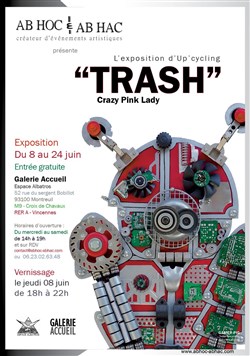 Affiche de Exposition d'Upcycling "Trash"