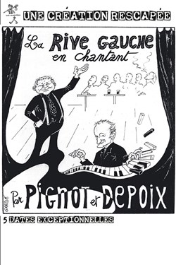 Affiche de La Rive Gauche en Chantant par Pignot et Depoix