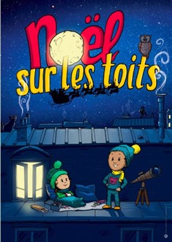 Affiche de Nöel sur les toits